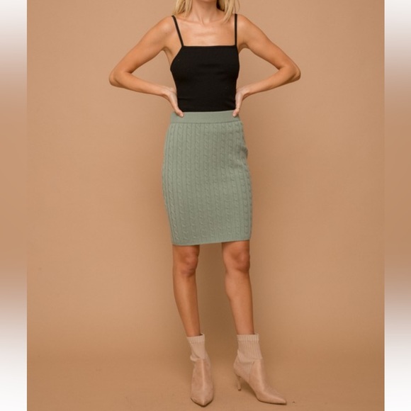 🆕Sweater Skirt Set Button Down Crop Cardigan & Jacquard Skirt Detail S, M & L - Picture 3 of 8